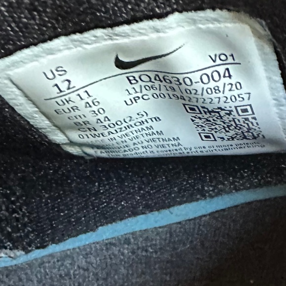 Men\'s Nike Kyrie Black/white/yellow/blue Shoes. Serial BQ4630-004. Size 12 (45) main image 8